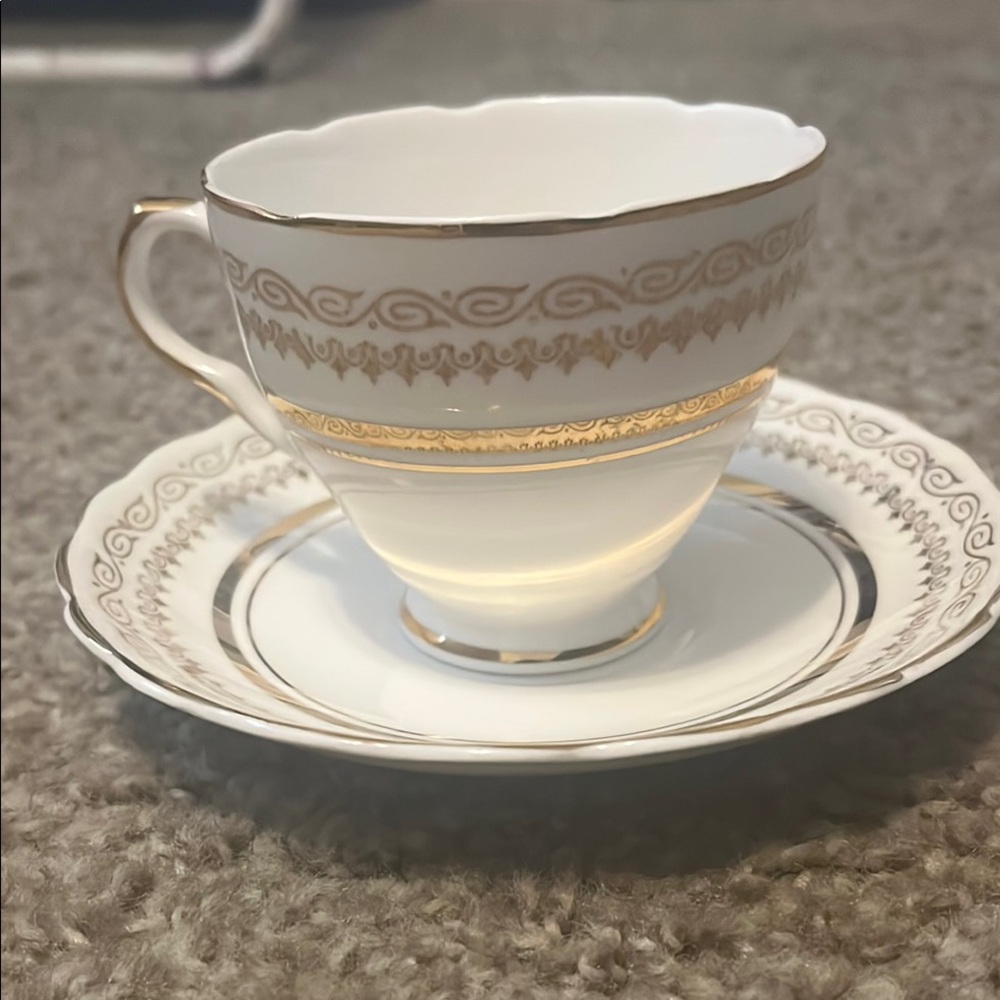 Crownford Fine Bone China Tea Cup And Saucer.